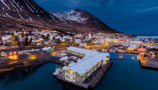 Exterior view of Siglo Hotel in North Iceland