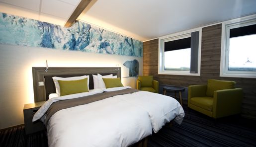 Double Superior room at Svalbard Hotel in Longyearbyen