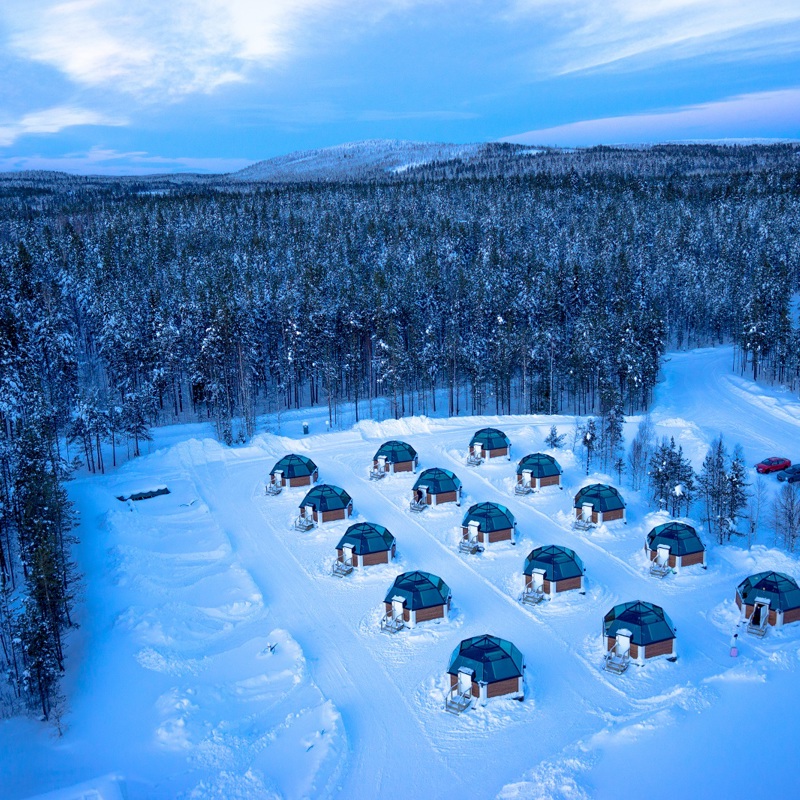 Snowhotel Aerial 07850