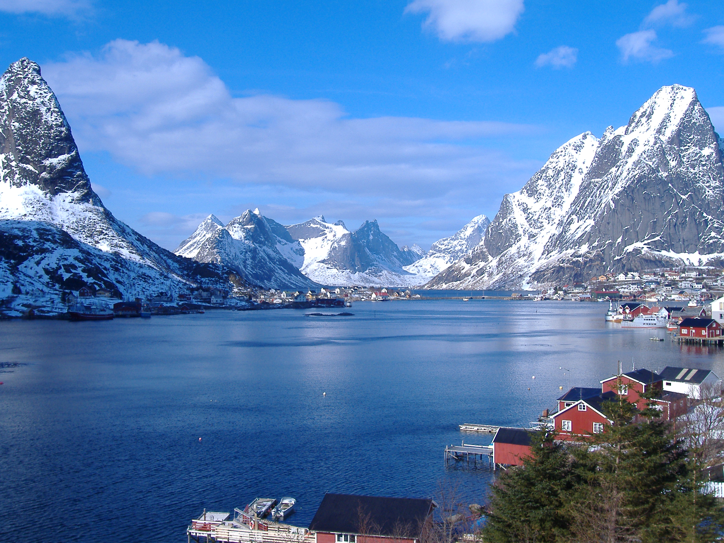 The Lyngen Alps during winter in Norway