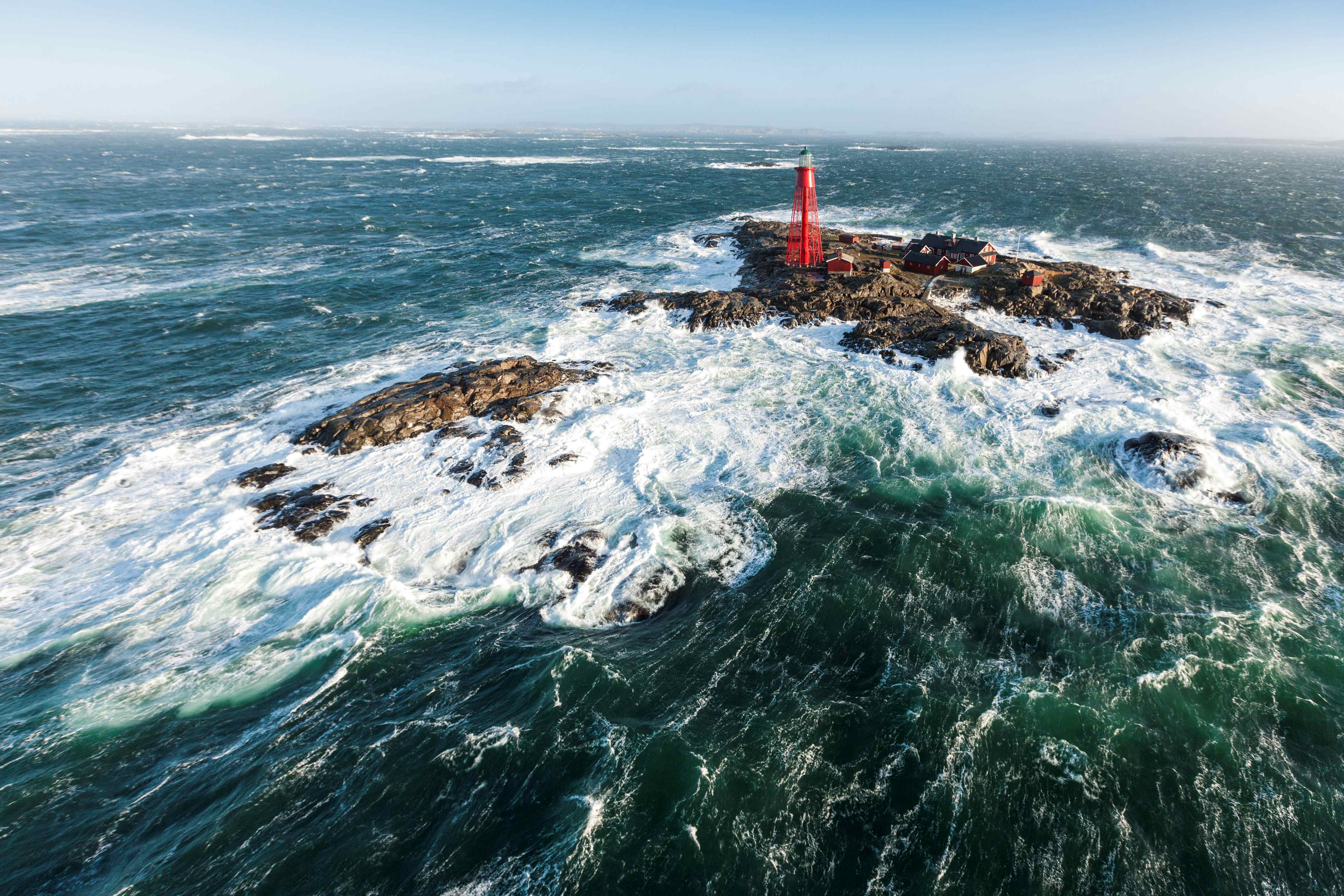 The ocean around  Pater Noster Lighthouse